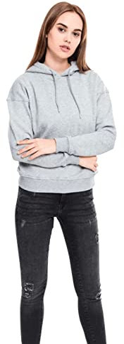 Urban Classics Damen Kapuzenpullover Ladies Hoodie, Grau (grey 111), X-Large