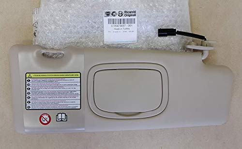 ALETTA PARASOLE LANCIA DELTA 2008-2014 DX DESTRA PANTINA ORIGINALE BEIGE CON SPECCHIO