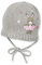 Sterntaler Baby Winter-Strickmütze für Mädchen zum Binden, Größe:47, Farbe:Silber meliert (542)