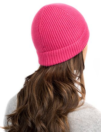 Dalle Piane Cashmere - Sombrero de 100% cachemira - para hombre/mujer, fucsia, Talla única