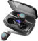 Wireless Headphones Bluetooth Earphones IPX8 Waterproof Deep Bass Stereo Sound Earphones with Microphones 100H Playtime Noise-Cancelling Earbuds with Charging Case