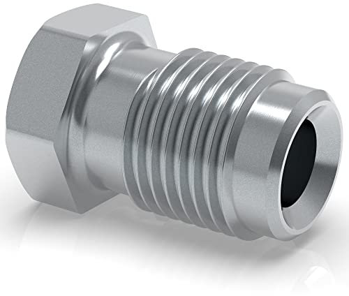 6 raccordi a vite M10 x 1 per tubo del freno, 4,75 mm, raccordo E tipo D, connettore professionale, conforme a DIN/ISO 1651