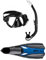 Mares Wahoo + Manta Schnorchelset (schwarz-blau, 44/45)