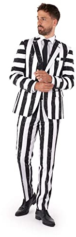 OppoSuits Herren The Joker Kostüm - DC Comics Anzug - Slim Fit – Mit Krawatte