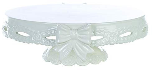 Alzatina in Ceramica Bianca Shabby Chic Elegante Alzata per Dolci