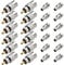 Greluma 12 Stk PL259 Stecker, UHF PL 259 Steckerlöt-Koax-Stecker mit Reduzierstück, RF Adapter 50 Ohm für RG59, RG8, RG8x, LMR-400, RG-213 Kompatibel mit Amateurfunk