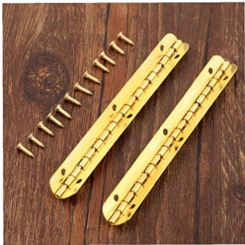 Hotaden 2pcs Armoire à tiroirs Porte Charnières Meubles Anciens Bois Boîtes Fittings pentures décoratives Meubles 100 * 9 mm