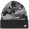Champion Logo Cuff Beanie, Grey Camo, One Size