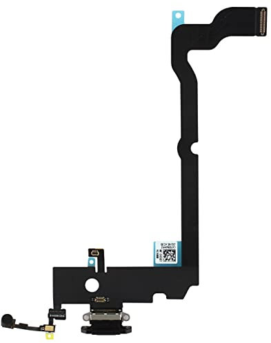 Connecteur de Charge pour iPhone XS Max Noir (Gris sidéral) - Nappe Interne Comprenant Le connecteur de Charge et Le Micro