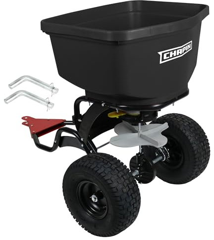 Chapin 8622B - Spandiconcime da traino, con doppia girante auto-stop che si ferma quando non si muove, progettato per terreni agricoli e duri, 8622B