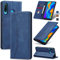 Jasonyu Case for Huawei P30 Lite Leather Wallet Flip Cover with Card Holder,Kickstand, Magnetic Closure,TPU Shockproof Phone Case Compatible with Huawei P30 Lite (Blue)