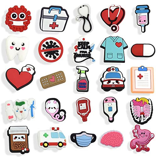 25 Piezas de Decoración de Zapatos de Anime, Accesorios de Joyería de Dibujos Animados, Picos de PVC Unisex