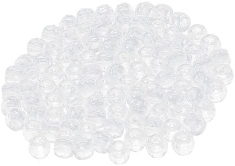DADOCOS Perles de Tressage de Cheveux de luxe 200 pièces, Perles Transparent originale pour salon de coiffure, Diy Extensions de cheveux, Bracelet