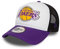 New Era Los Angeles Lakers Team Colour Block White Purple A-Frame Adjustable Trucker Cap - One-Size