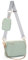 UTO Kleine Umhängetasche Damen 3 in 1 Crossbody Bag Damen Breiter Gurt mit Münzbeutel Handtasche mit Abnehmbare Kette Schultertasche mit Abnehmbar Verstellbarer Schultergurt Grün Stylisch Tasche