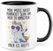Tasse Büro Geschenk, Man muss nicht verrückt sein um hier zu arbeiten - Aber es hilft Geschenkidee Kollegen Kaffeetasse mit Spruch lustig Kaffee-Becher Willkommen Kollegin Arbeit (Weiß/Schwarz)