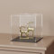 Acryl-Präsentationsvitrine, 6x6x6 Zoll Acryl-Würfelboxen zur Präsentation, klare Vitrinen mit mattem schwarzen Boden und Deckel für Sammelobjekte und Figuren
