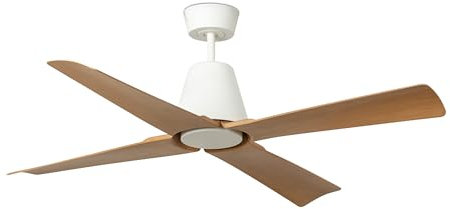 FARO BARCELONA 34105WP - TYPHOON M LED Ventilador blanco/madera SMART