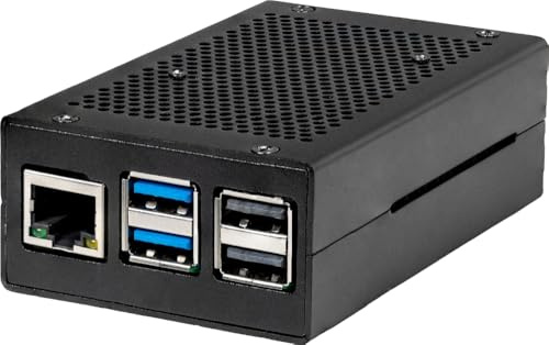 Joy-it RB-AlucaseP5-01B SBC-Gehäuse Raspberry Pi Aluminium Schwarz