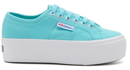SUPERGA - Sneakers,Donna,Turchese,Casual,Modello 2790 Platform,Numero: 40