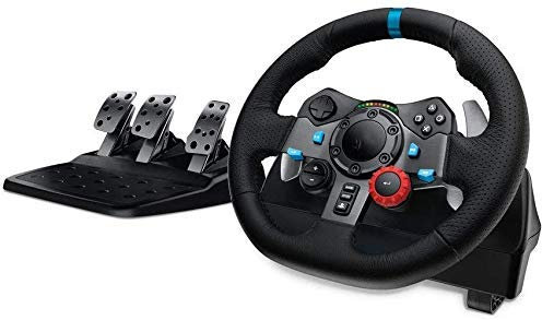 RajoNN Volante de Carreras, Volante de Juegos, Volante y Pedales de Carreras Driving Force (PS4/PS3 y PC)