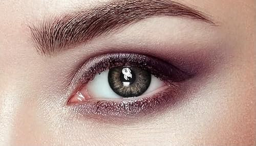 Circle Lenses braun Kontaktlinsen + Behälter I 14.5mm 1 Paar (2 Stück), weiche Linsen, natürlicher Effekt, farbige Monatslinsen ohne Stärke