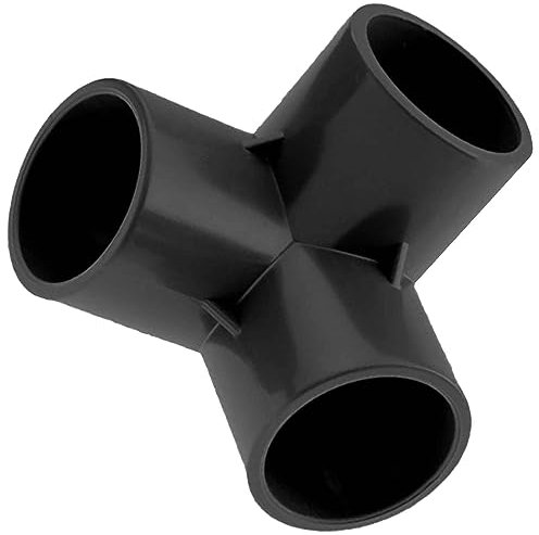 Klebe Fitting Winkel Verteiler Stück aus Kunststoff für 32mm PVC Rohr Außendurchmesser i-i-i 3 Muffen zum Verkleben Druck PN16 Bar Anschluss Verbinder Eck Abzweig Kupplung