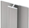 Schulte profilé de jonction 255 cm alu-argenté pour panneau mural de salle de bain DécoDesign, revêtement décoratif douche, recoupable adaptable à la hauteur du panneau