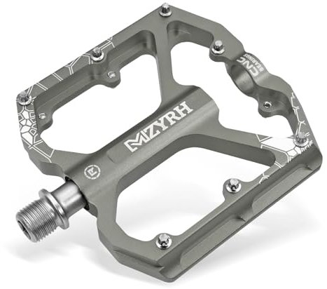 MZYRH Mountainbike Pedale, 9/16 3 Lager Fahrradpedale, rutschfeste leichte Aluminiumlegierung Fahrrad Plattform Pedale für Mountainbike, Rennrad (Silber)