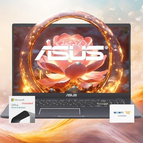 ASUS Portatile Go Laptop • Ammiraglia 2024 • 4 GB di RAM • 2.5 TB di storage • Processore Intel • Display FHD da 15,6 pollici • 1 anno Microsoft 365 incluso • Webcam • Batteria a lunga durata •