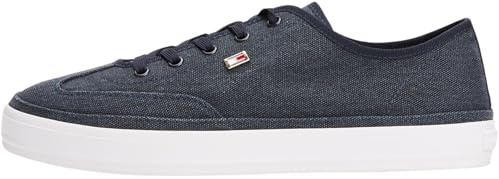 Tommy Hilfiger Damen Vulcanized Sneaker Washed Canvas Low Top