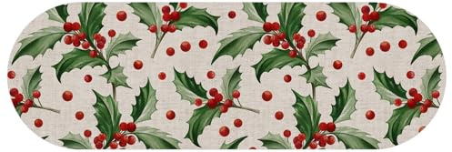 Round Holly Table Runner 30x90cm
