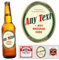 Party People Personalised Beer Labels - 12 Bottle Labels with Any Name & Message on self adhesive gloss labels ready to cut out (Type 3)