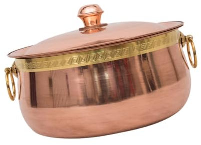 KESOTO Kupfer Hot Pot Dicker Multifunktionaler Küchenkochgeschirr Suppentopf für