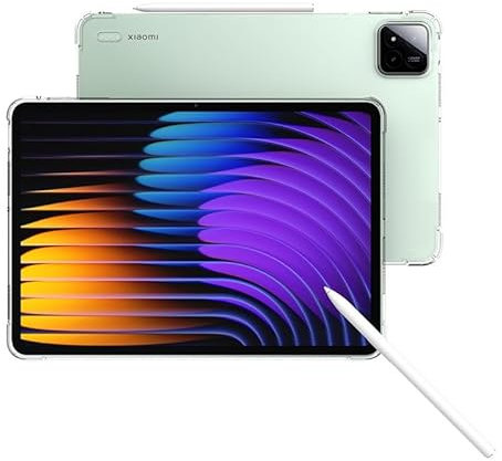 Coque pour tablette Xiaomi Pad 7/Xiaomi Pad 7 Pro 11,2 transparente avec protection d'objectif d'appareil photo intégrée, fine et transparente, coque de protection arrière souple et flexible en