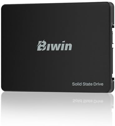 BIWIN M100 SATA SSD 1TB, 2.5 Internal SSD, Up to 560MB/s, Internal Solid State Drives 2.5 Inches SSD SATA III 6Gb/s, Laptop and PC Compatible, Office Work School