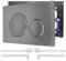 Actuator Plate, Flush Plate for GEBERIT Sigma 20 with Flush Lever Set and Mounting Frame, Dual Flush, 1 Piece (Brushed Gunmetal Gray)