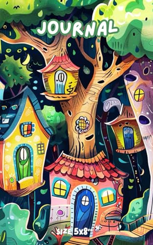 Magical Tree Houses Forest Notebook/Journal/Diary: 5 x 8 120 lined pages for Everyday Thoughts