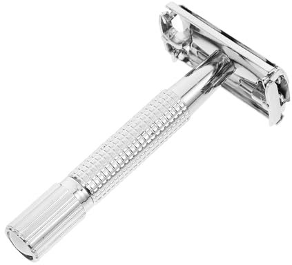 CALLARON 1 Satz Haarentferner Rasierer razor messerscharfer bartmesser face hair remover bartpflege Rasieren Set Herren Bartschneider Rasiermesser mit austauschbarer Klinge Edelstahl Silver
