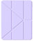 A-BEAUTY Custodia Compatibile con Samsung Galaxy Tab S8 2022/S7 2021 11 Pollici, Cover Trasparente Antiurto, Supporto Trifold 6 in 1 a Forma di Y, Auto Sonno/Veglia, Lilla