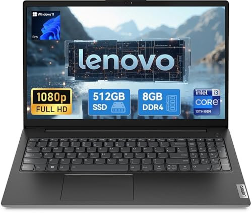 Lenovo Notebook Portatile, V15 G4 IRU, 83A1, 15,6'' Full HD, Intel i3-1315U, Ram 8 GB DDR4, 512 GB SSD NVMe, Windows 11 Pro