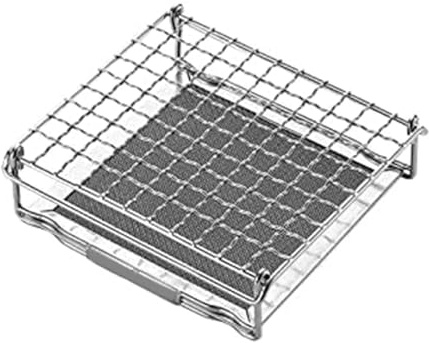 BoBoBn Grille de Cuisson for Barbecue à gaz, Grille-Pain en Fil d'acier Inoxydable 304, Grille-Pain Portable et Pliable, Outils de Barbecue(S)