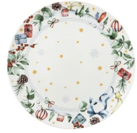 Hutschenreuther Serie di Natale 2025 - Piatto per biscotti Tutti gli anni, 28 cm