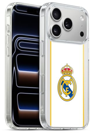 Head Case Designs Offizielle Real Madrid CF Weiß Abzeichen Gelhülle [Militärischer Schutzgrad] Kompatibel Mit Apple iPhone 17 Pro Und Kompatibel Mit MagSafe