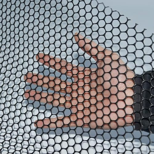 SSDDLZEQ Plastic Fence Guardrail Safety Net Pet Cat Dog Balcony Protection With Ties Black Garden Net Plastic Roll Fence(1.2x50m(3.9x164ft))