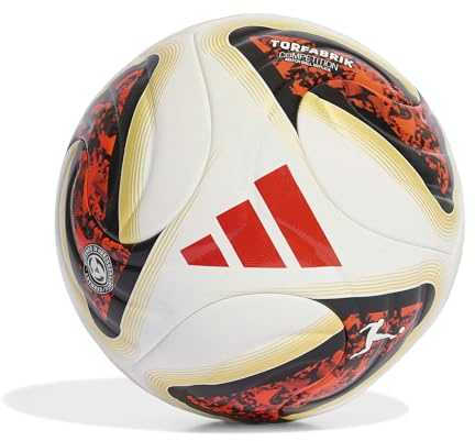 adidas Unisex Bundesliga 26/27 Torfabrik Competition Recreation Ball, White/Black/solar red/Pantone, 5