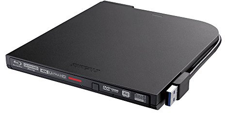 Buffalo UHD BD Portable Blu-ray Drive Black BRUHD-PU3-BK