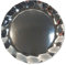 8 Sottopiatti Ø32,4cm - ARGENTO LUCIDO - SOTTOPIATTO in carta monouso - addobbo decoro tavola feste di compleanno, natale, matrimonio, anniversario, nozze, capodanno
