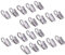 Molinter Seilklammern Gardinen Vorhang Clips Edelstahl Gardinenringe Klammern mit Haken für Seilspanngarnitur Seilspanner Seilspannsystem (50PCS)