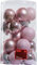 TrendLine Christbaumkugeln 25 Kugeln Ø 6 cm Rosa Weihnachtskugeln Weihnachten